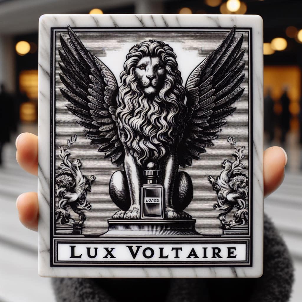 Lux Voltaire - Marble Logo Tablet